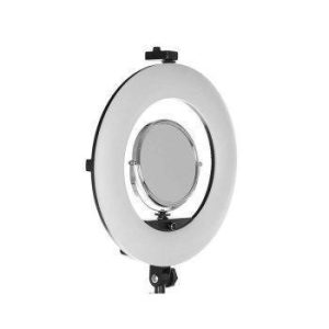 رینگ لایت نایس فوتو NiceFoto FE-480 II Pro Ring Light : دارای دهانه 45 سانتی‌متری، دارای قدرت 90 وات، قابل استفاده به صورت برقی و باتری، مناسب برای عکاسی تبلیغاتی، پرتره و مدلینگ.